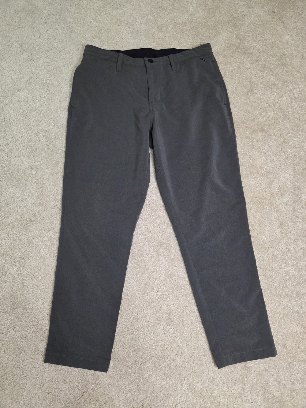 Zella Men's Charcoal Gray Chinos - Classic Straight